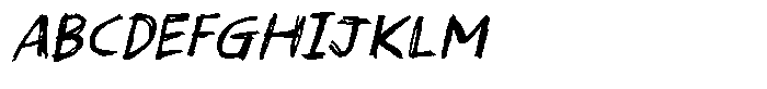 Teenage Parties Italic Font UPPERCASE