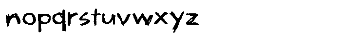 Teenage Parties Regular Font LOWERCASE