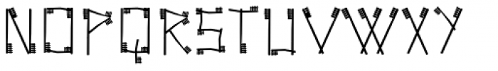 Teethie Alternate Font LOWERCASE