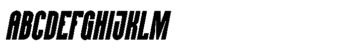 Tegaslim Italic Font UPPERCASE