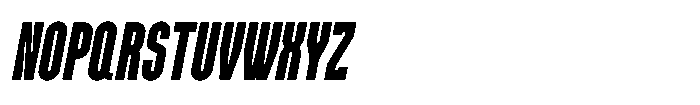 Tegaslim Italic Font UPPERCASE