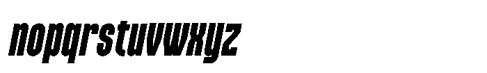 Tegaslim Italic Font LOWERCASE