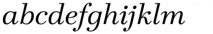 Teimer Light Italic Font LOWERCASE