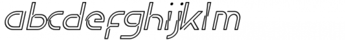 Tekanan Italic Font LOWERCASE
