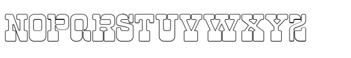 Tekila Outline Font UPPERCASE