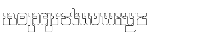 Tekila Outline Font LOWERCASE