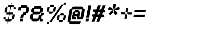 Teknolog Bold Italic Font OTHER CHARS