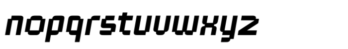 Teknolog Bold Italic Font LOWERCASE