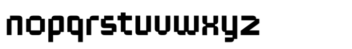 Teknolog Bold Font LOWERCASE