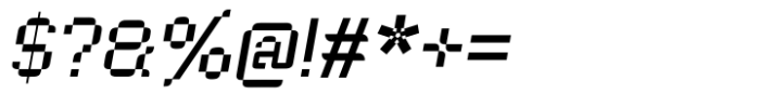 Teknolog Italic Font OTHER CHARS