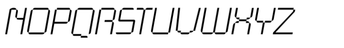 Teknolog Thin Italic Font UPPERCASE
