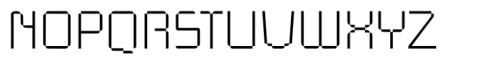 Teknolog Thin Font UPPERCASE