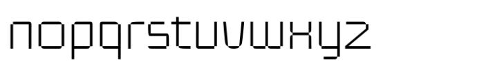Teknolog Thin Font LOWERCASE