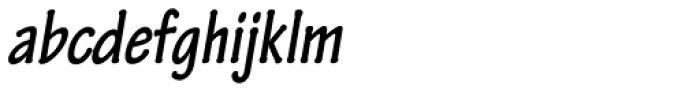 Tekton Pro Condensed Bold Oblique Font LOWERCASE