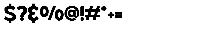 Telcian Bold Bold Font OTHER CHARS