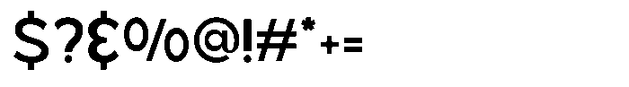 Telcian Regular Regular Font OTHER CHARS