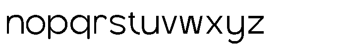 Telcian Thin Thin Font LOWERCASE