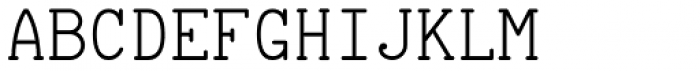 Telecomm NF Font LOWERCASE