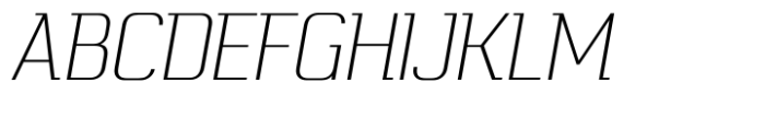 Telephone Light Italic Font UPPERCASE