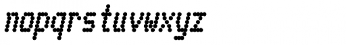 Telidon Cond Heavy Italic Font LOWERCASE