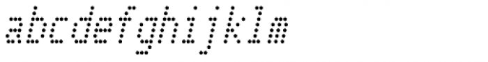 Telidon Cond Italic Font LOWERCASE