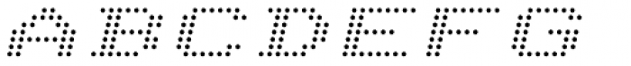 Telidon Extended Italic Font UPPERCASE