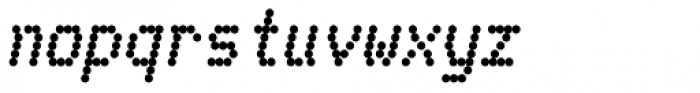 Telidon Heavy Italic Font LOWERCASE