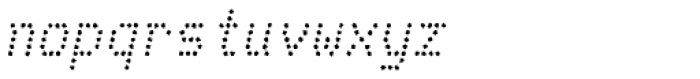 Telidon Ink Italic Font LOWERCASE