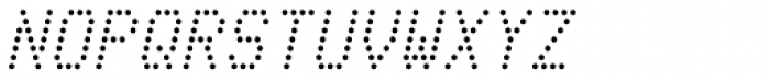 Telidon Italic Font UPPERCASE