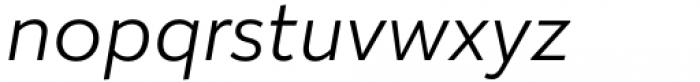 Tellumo Light Italic Font LOWERCASE