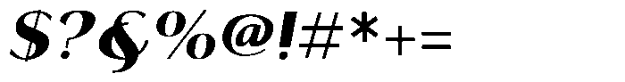 Tellur Sans Black Italic Font OTHER CHARS