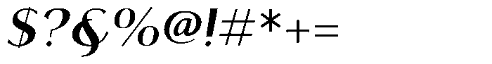 Tellur Sans Bold Italic Font OTHER CHARS