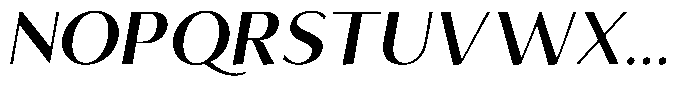 Tellur Sans Bold Italic Font UPPERCASE