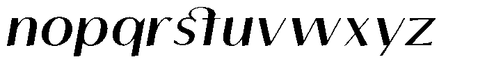 Tellur Sans Bold Italic Font LOWERCASE