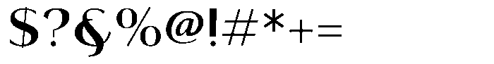 Tellur Sans Bold Font OTHER CHARS