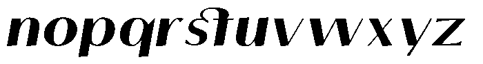 Tellur Sans Extra Bold Italic Font LOWERCASE