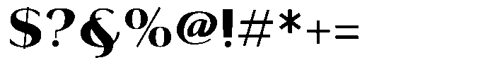 Tellur Sans Extra Bold Font OTHER CHARS