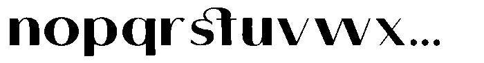 Tellur Sans Extra Bold Font LOWERCASE