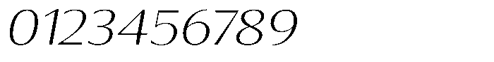 Tellur Sans Italic Font OTHER CHARS