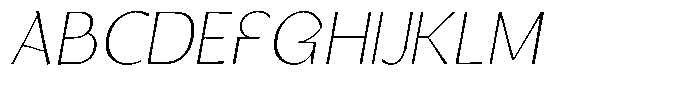Tellur Sans Light Italic Font UPPERCASE