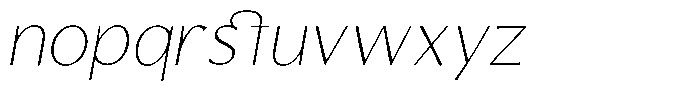 Tellur Sans Light Italic Font LOWERCASE