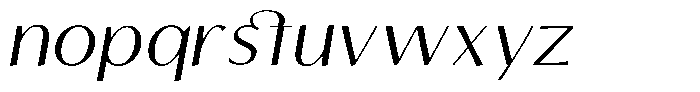 Tellur Sans Medium Italic Font LOWERCASE
