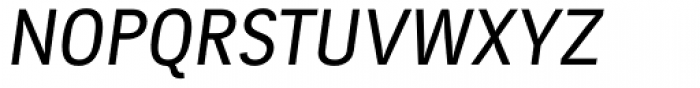 Tempelhof Medium Oblique Font UPPERCASE
