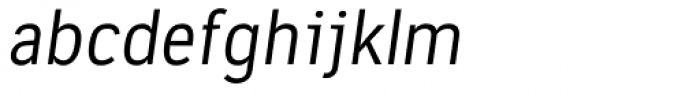 Tempelhof Regular Oblique Font LOWERCASE