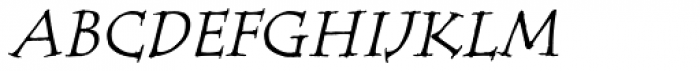 Tempus SC Italic Font LOWERCASE