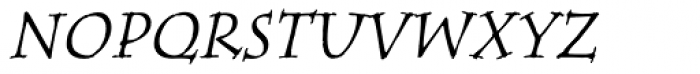 Tempus SC Italic Font LOWERCASE