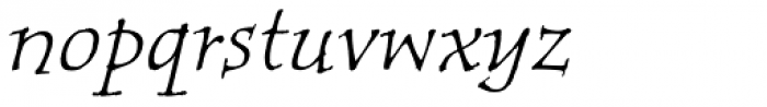 Tempus Serif Std Italic Font LOWERCASE