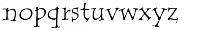 Tempus Serif Std Font LOWERCASE