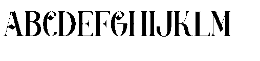 Tenebra Templar Font UPPERCASE