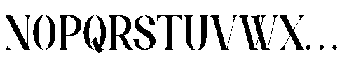 Tenebra Templar Font UPPERCASE